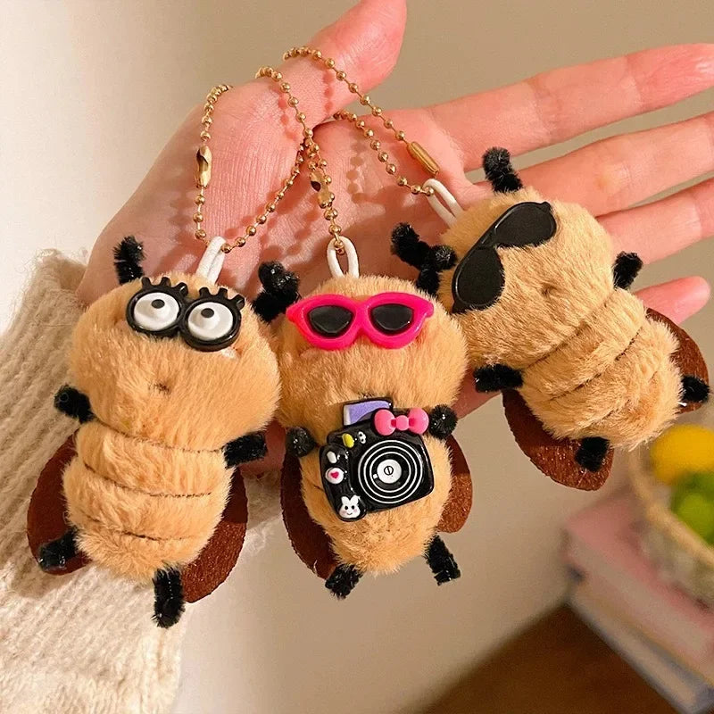 Cute Cockroach Plush Keychain Stuffed