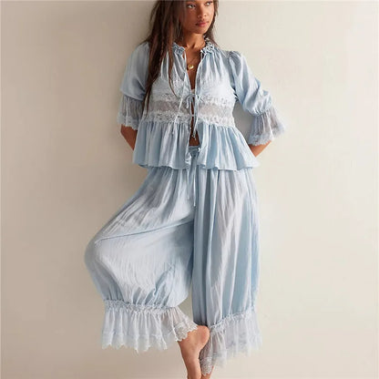 V-Neck Lounge Set