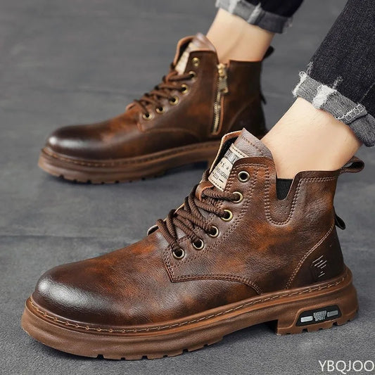 Retro High-Top Short Boots