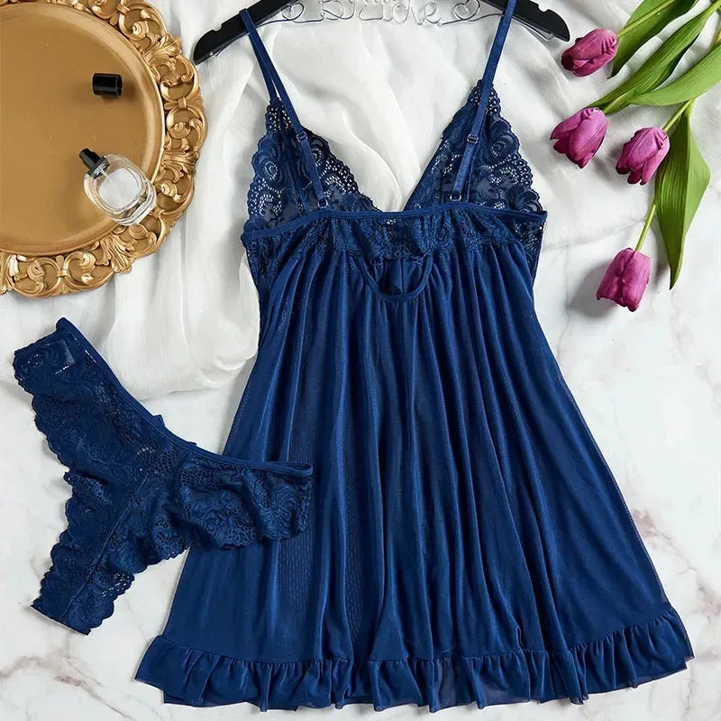 Lace Suspender Set