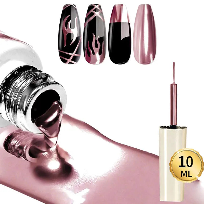 Metallic Chrome Nail Art Gel