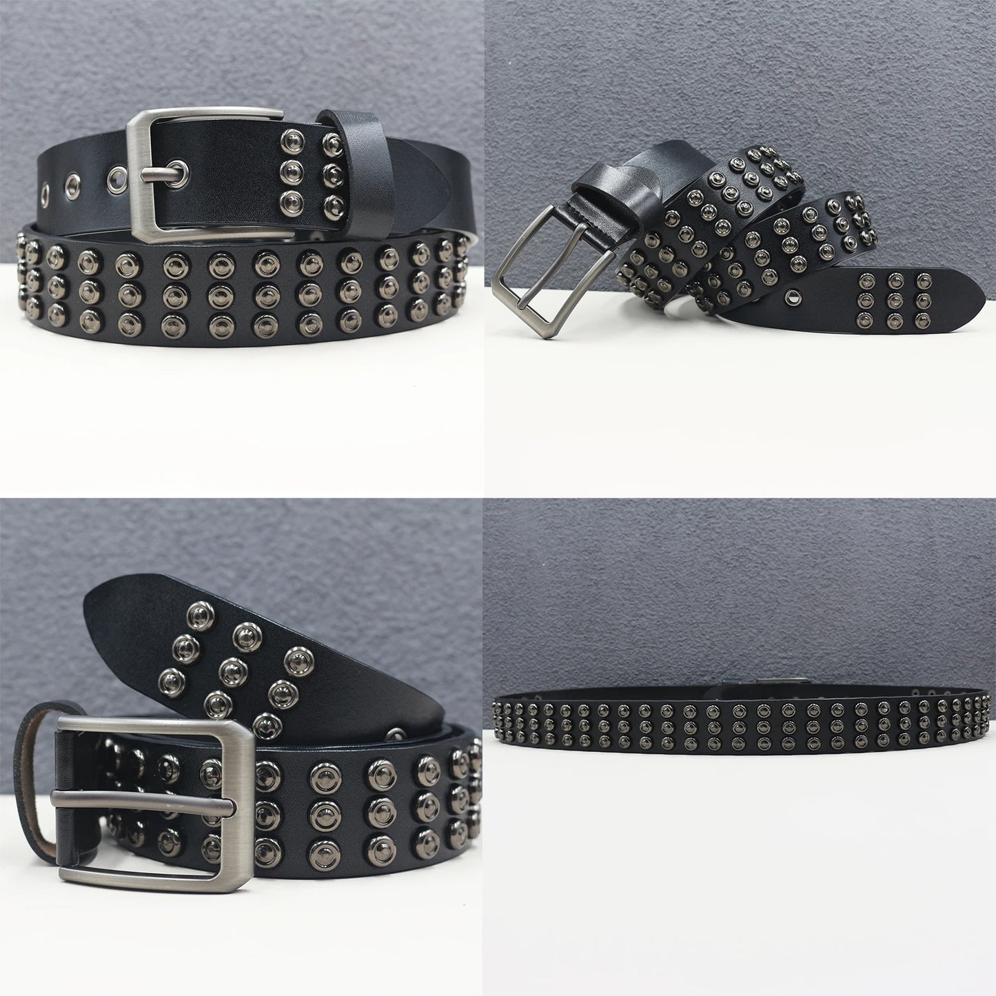 Heavy duty leather belt