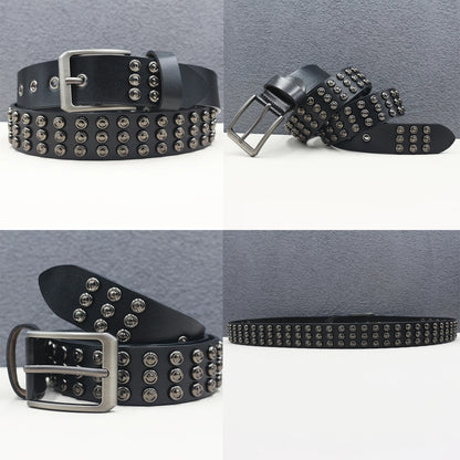 Heavy duty leather belt