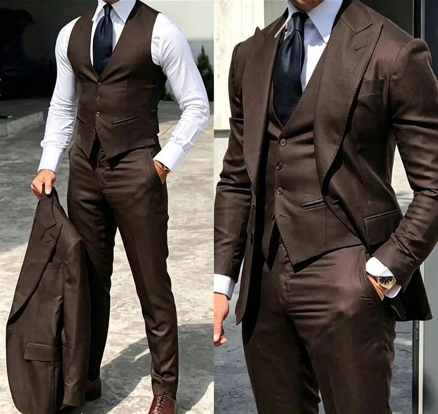 Classy Wedding Tuxedos Slim Suit