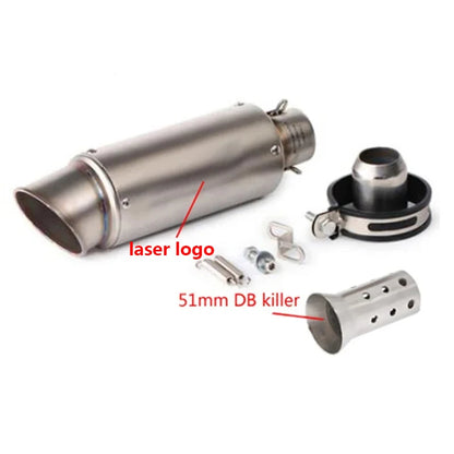 Universal 51/60mm Carbon Fiber Exhaust Muffler DB Killer