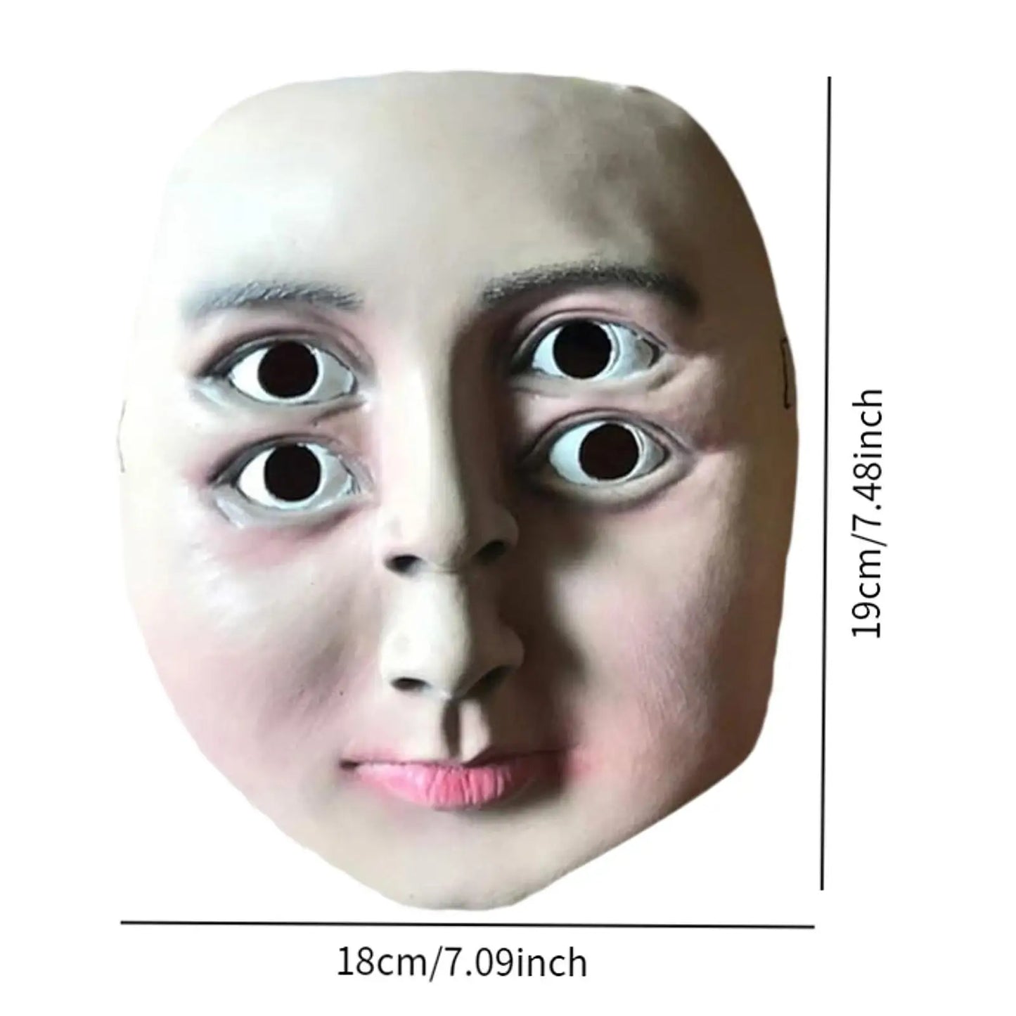 Four-Eyed Horror Latex Mask