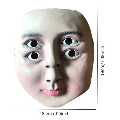 Four-Eyed Horror Latex Mask