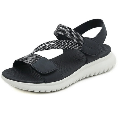 Striped Flat Sandals