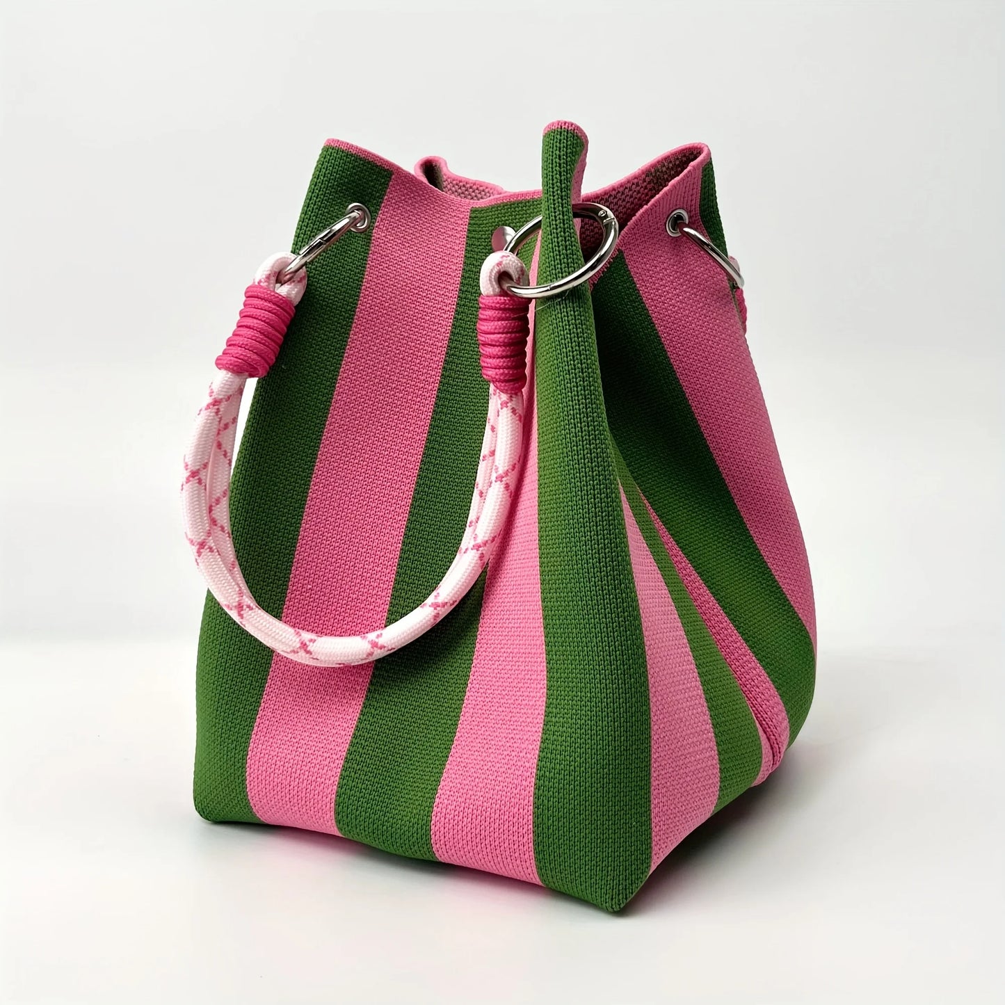 Vintage Floral Knit Handbag
