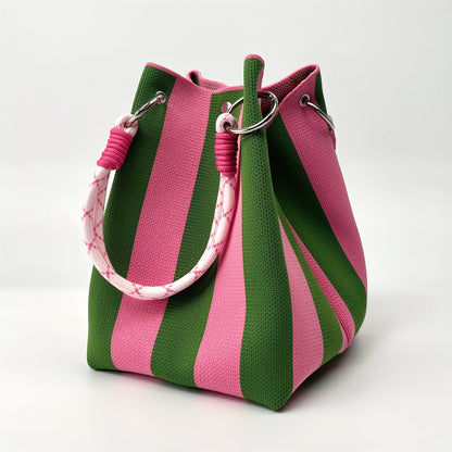 Vintage Floral Knit Handbag