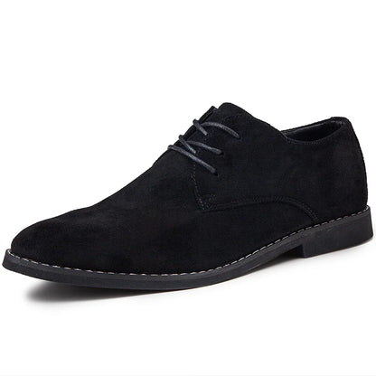 Suede Lace-Up Derby Shoes