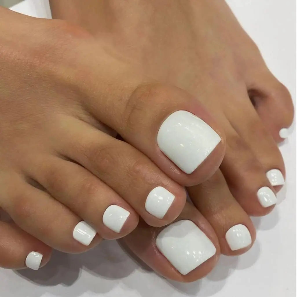 Multicolor Square Press-On Nails