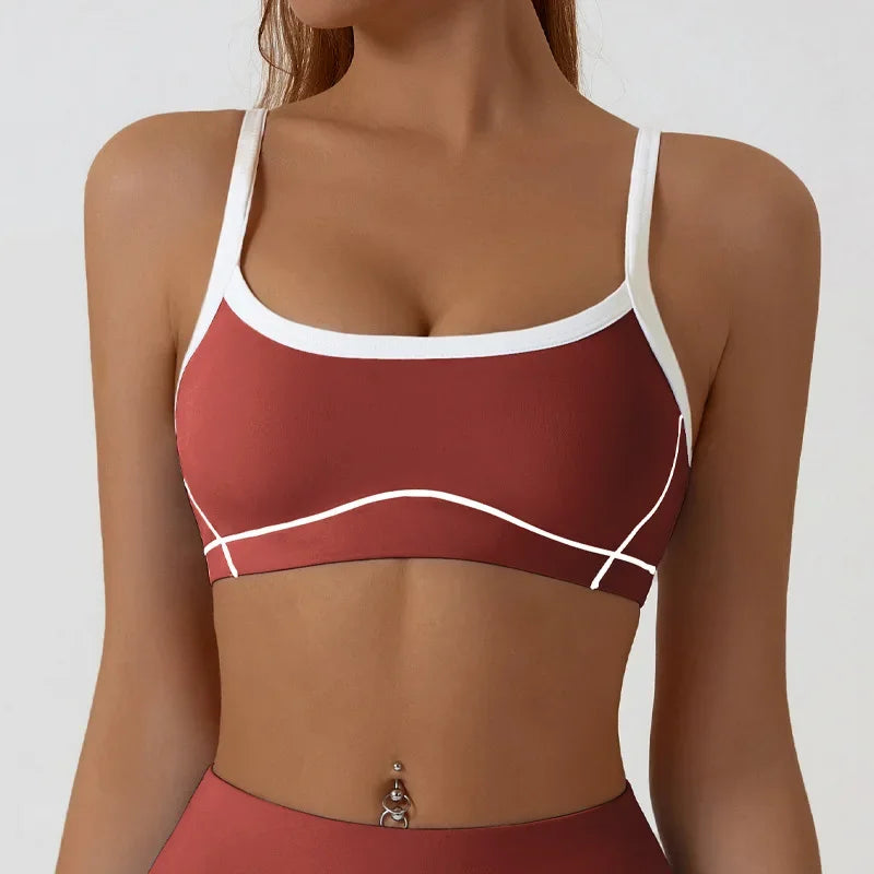 Yoga Sports Bra Color Clashing