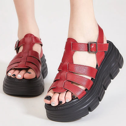Ankle Strap Gladiator Wedges