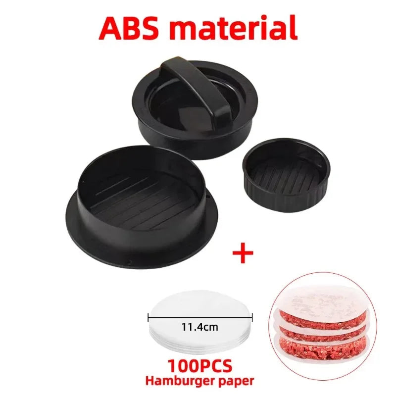 Plastic Kitchen Gadgets Round Hamburger