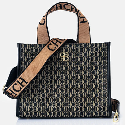 Monogram Print PU Tote