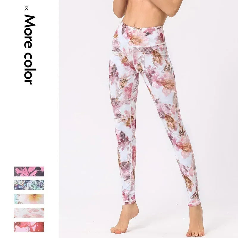 Cloud Hide Floral Push-Up Leggings