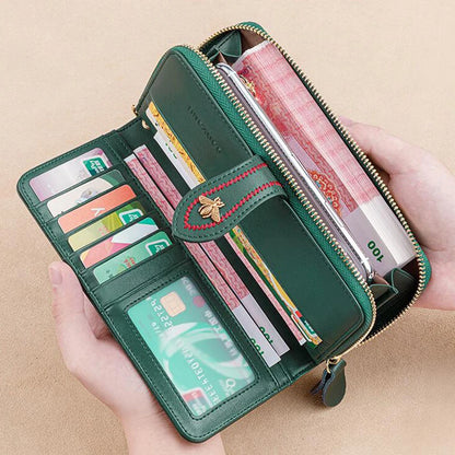 RFID Leather Clutch