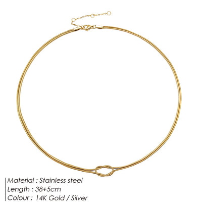 Knotted Snake Chain Necklace