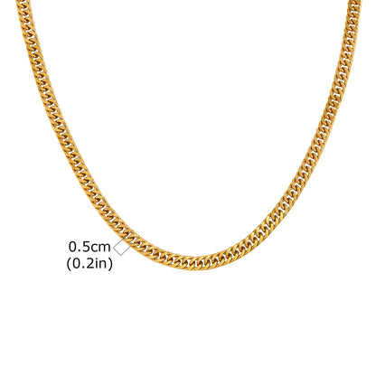 High Stainless Round Cuban Chain Daily