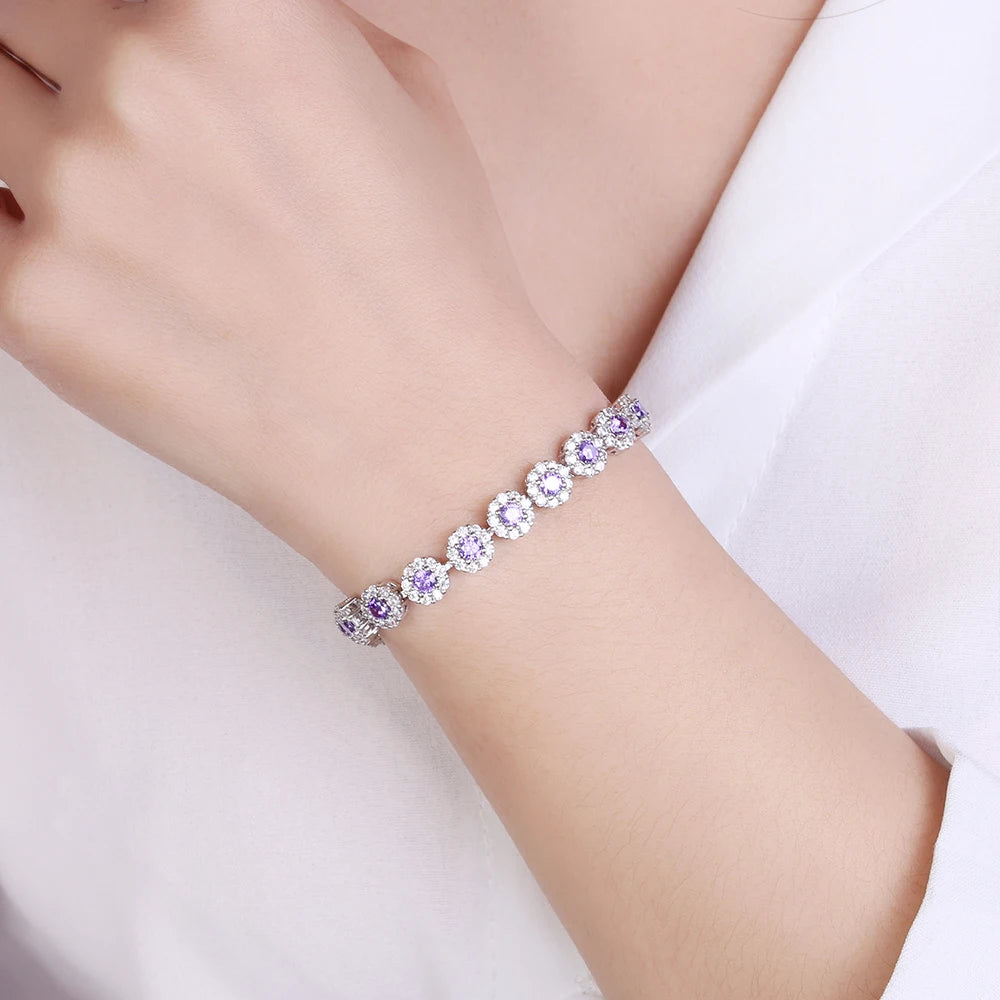 Sparkling Zircon Tennis Bracelet