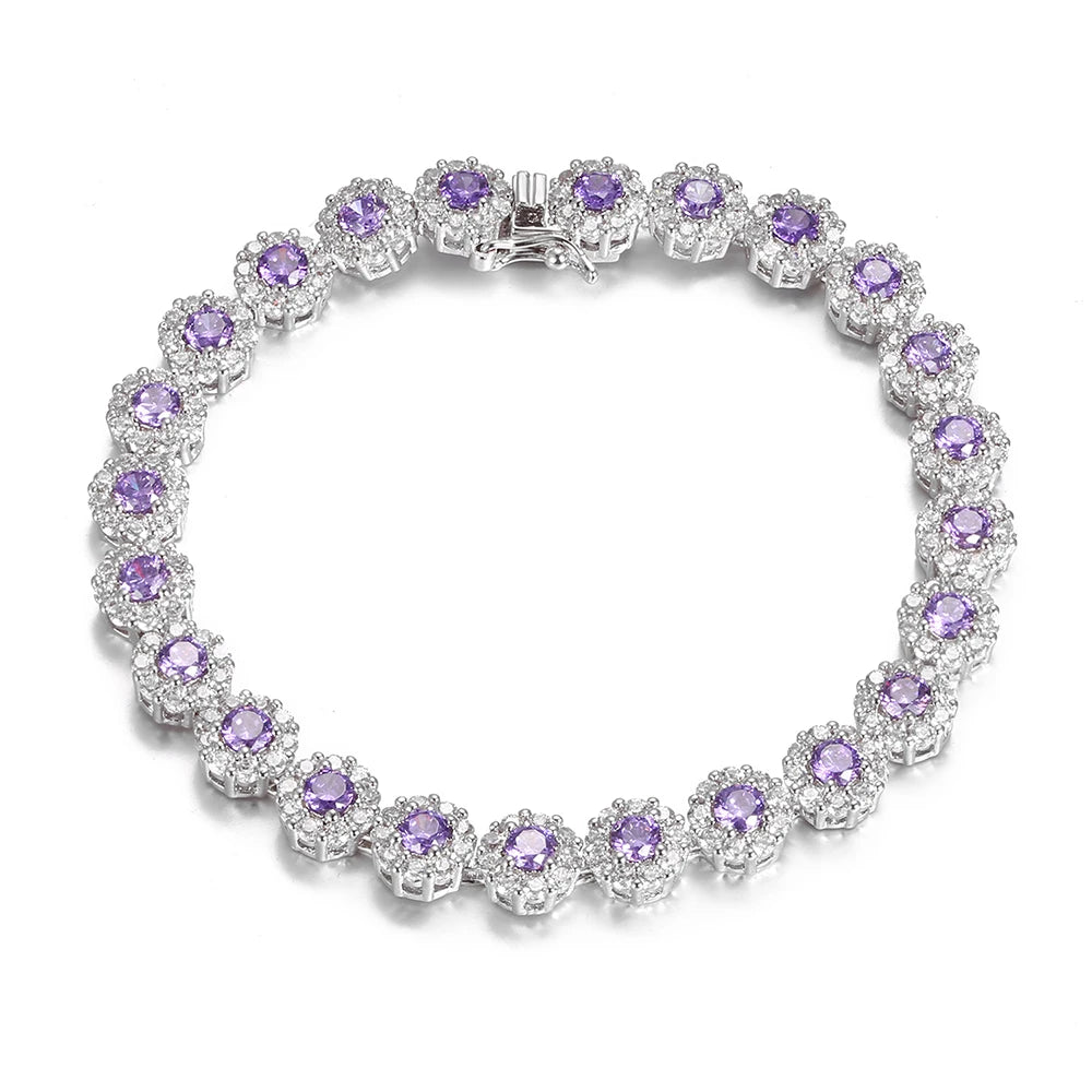 Sparkling Zircon Tennis Bracelet