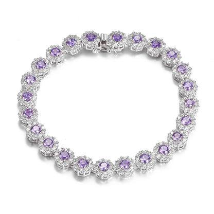 Sparkling Zircon Tennis Bracelet