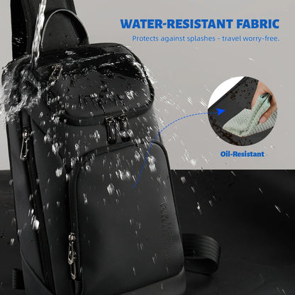 Water-Repellent Oxford Chest Bag