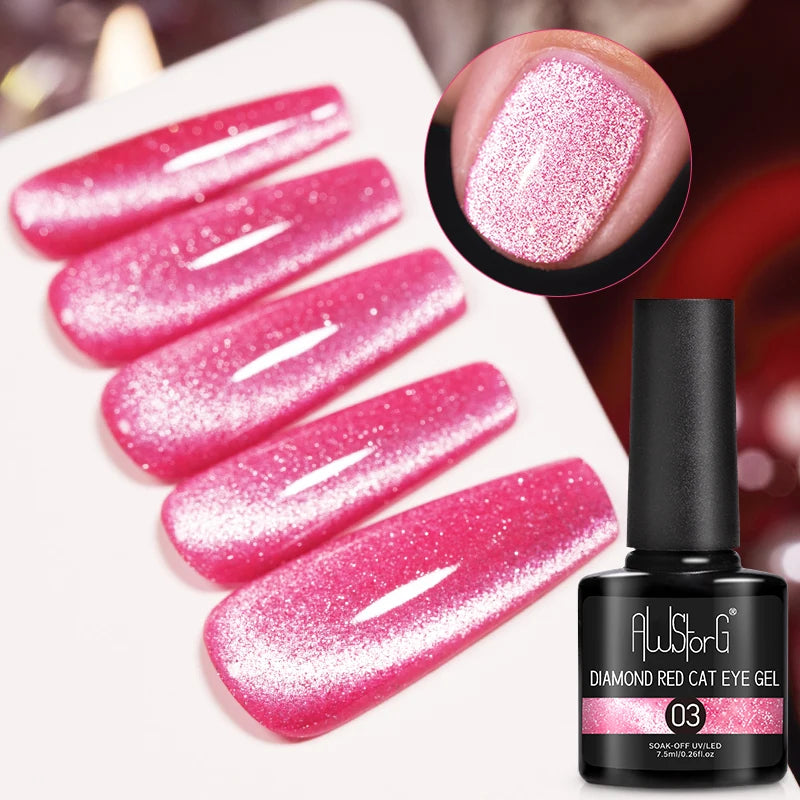 Pink Cat Eye Gel Polish