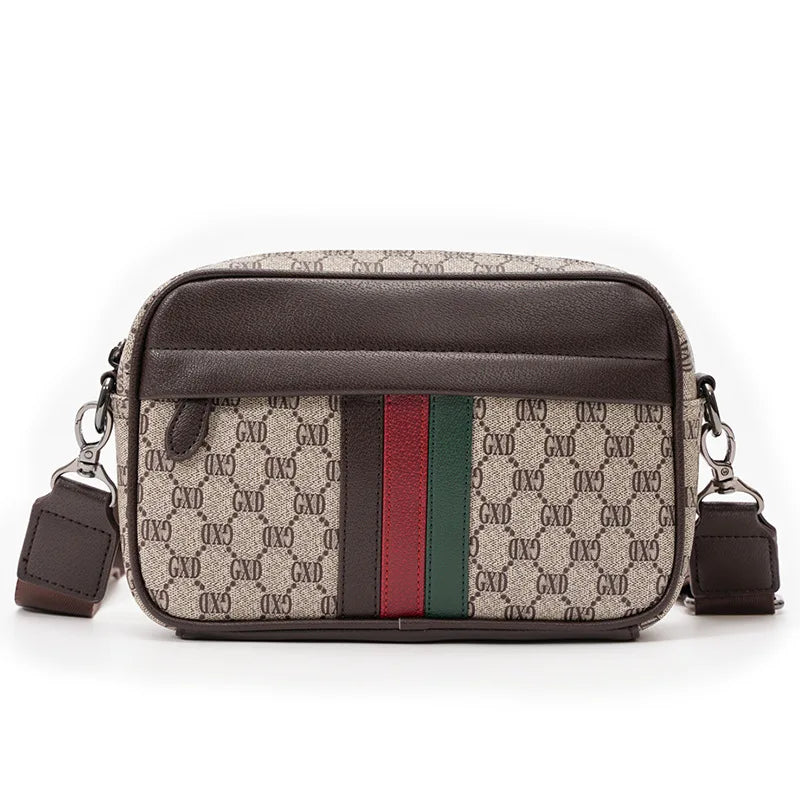 Two-Compartment PU Sling Bag
