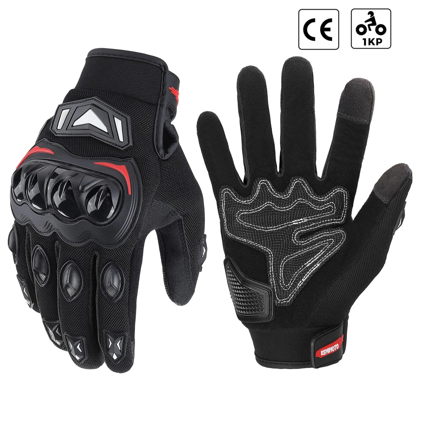 Kemimoto Knuckle Touchscreen Gloves