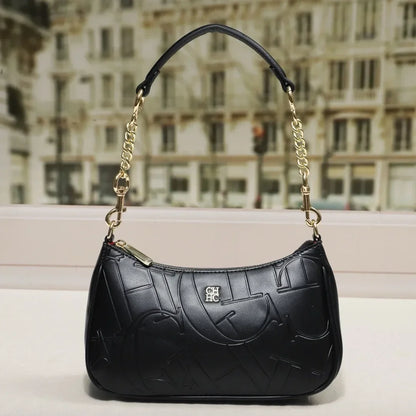 Moon-Shaped PU Crossbody Bag