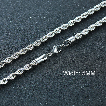Metal Round Stainless Cuban Chain Party