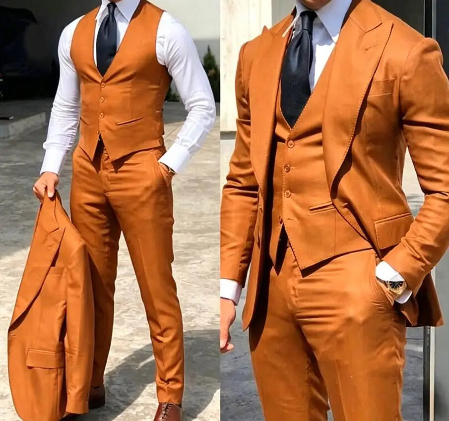 Classy Wedding Tuxedos Slim Suit