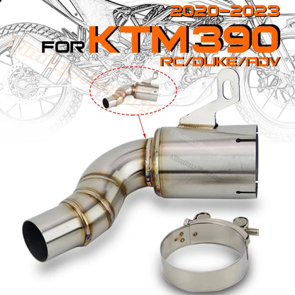 KTM RC/Duke 390 De-Cat Middle Link Pipe 45-51mm