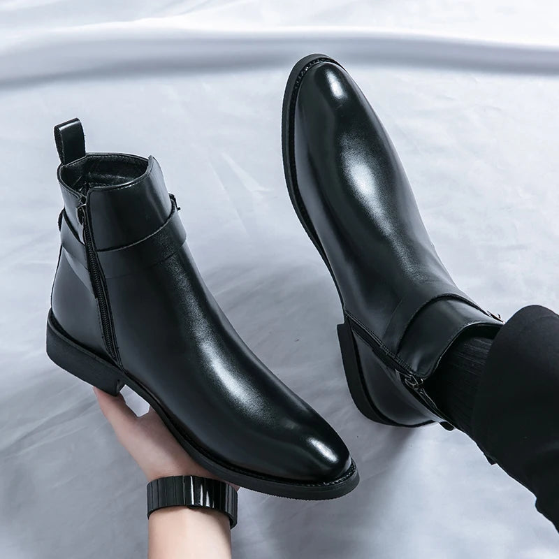Waterproof Leather Riding Boots