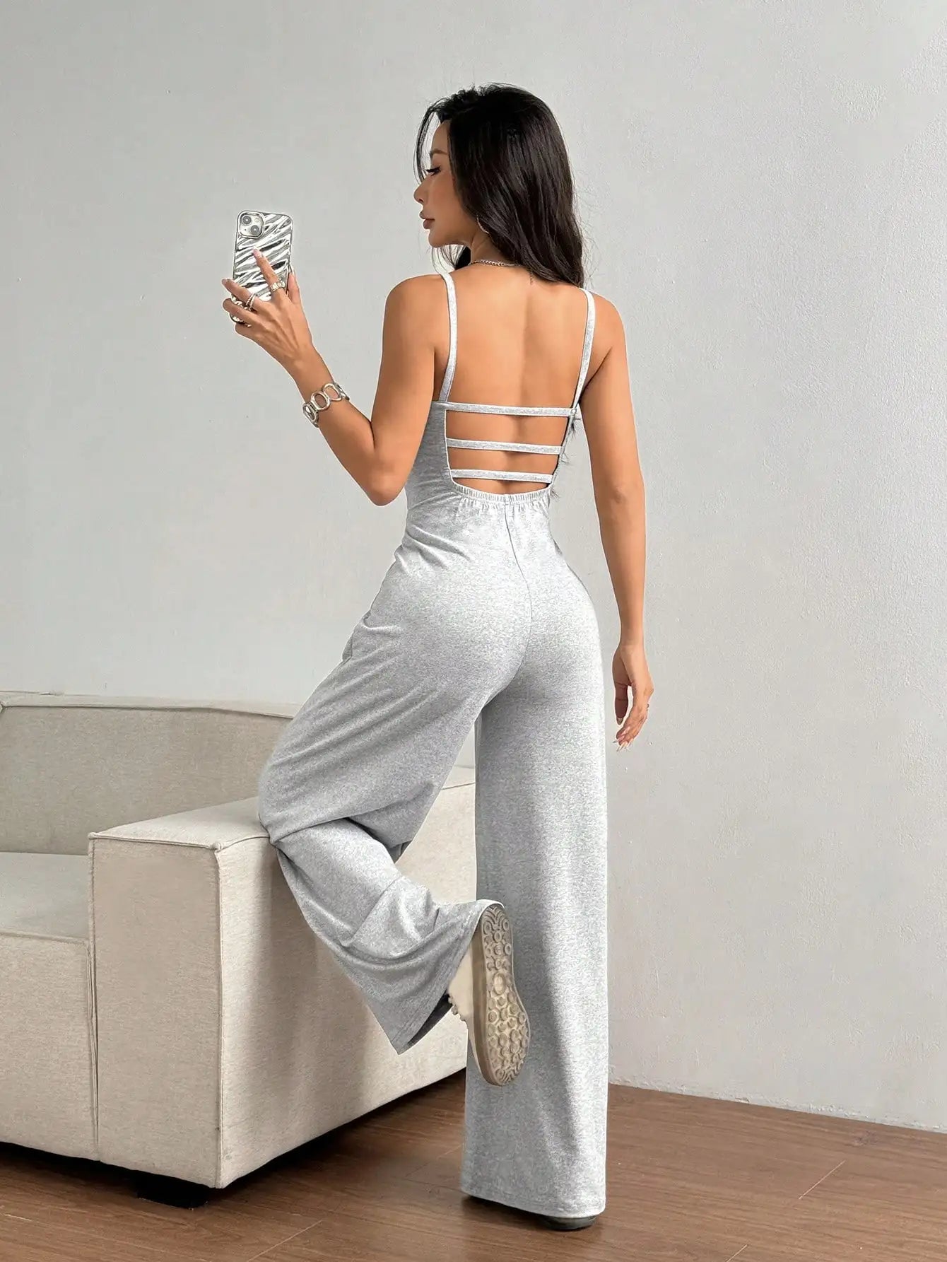 Solid Knit Jumpsuit