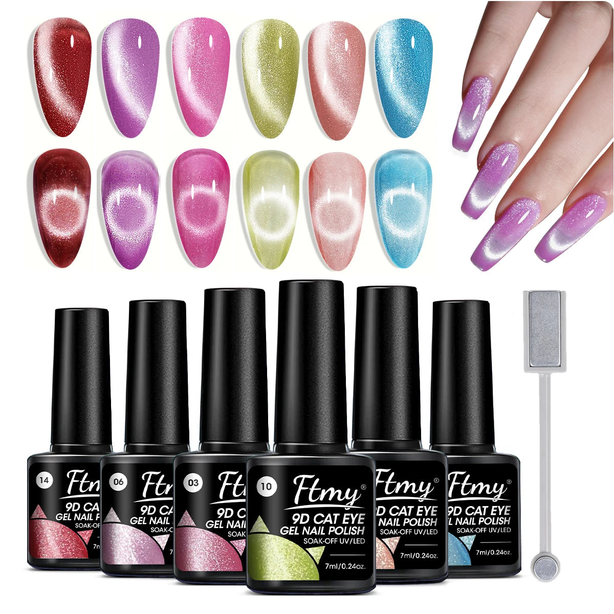 Crystal Cat Eye Gel Set