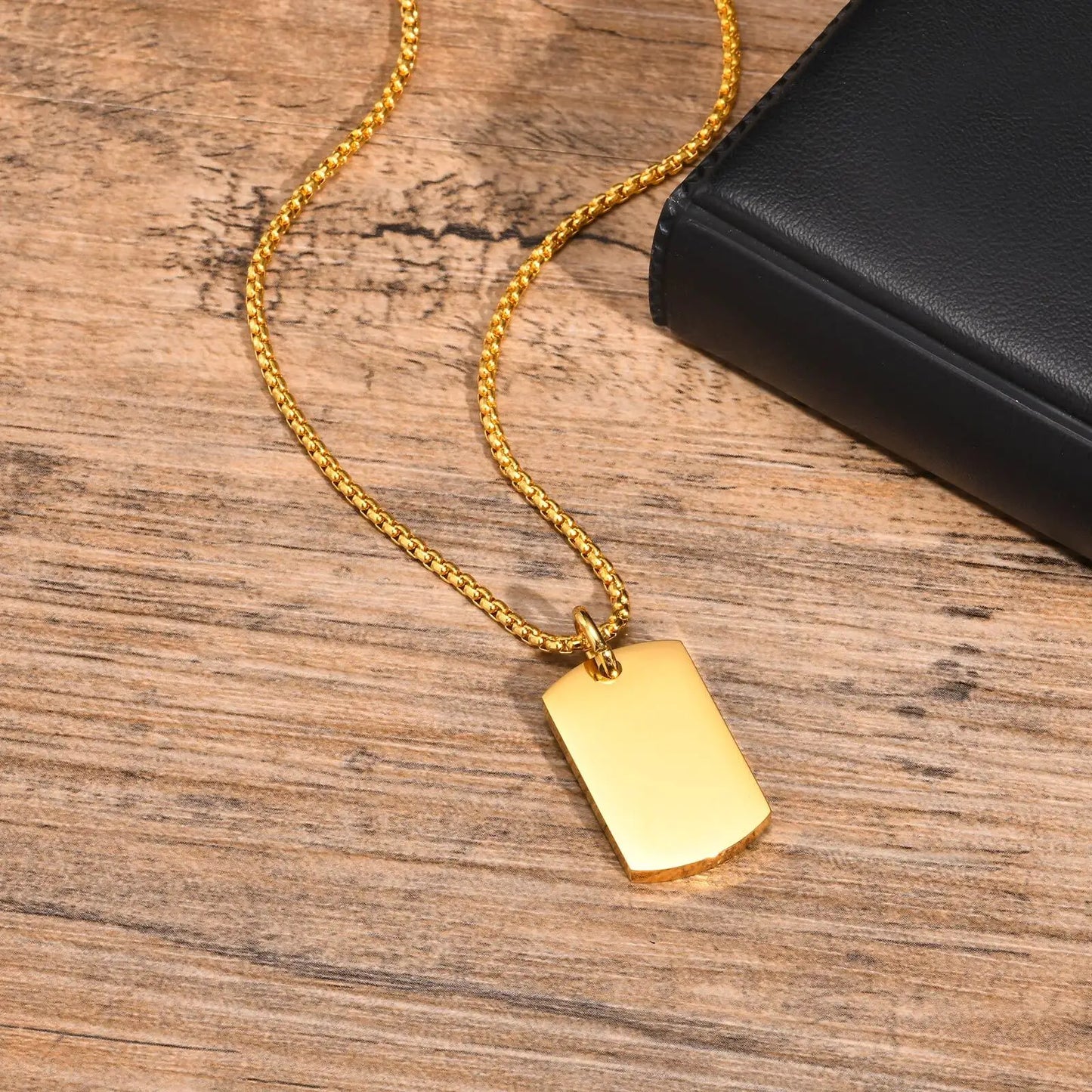 Metal Geometric Stainless Dogtags Pendant Party