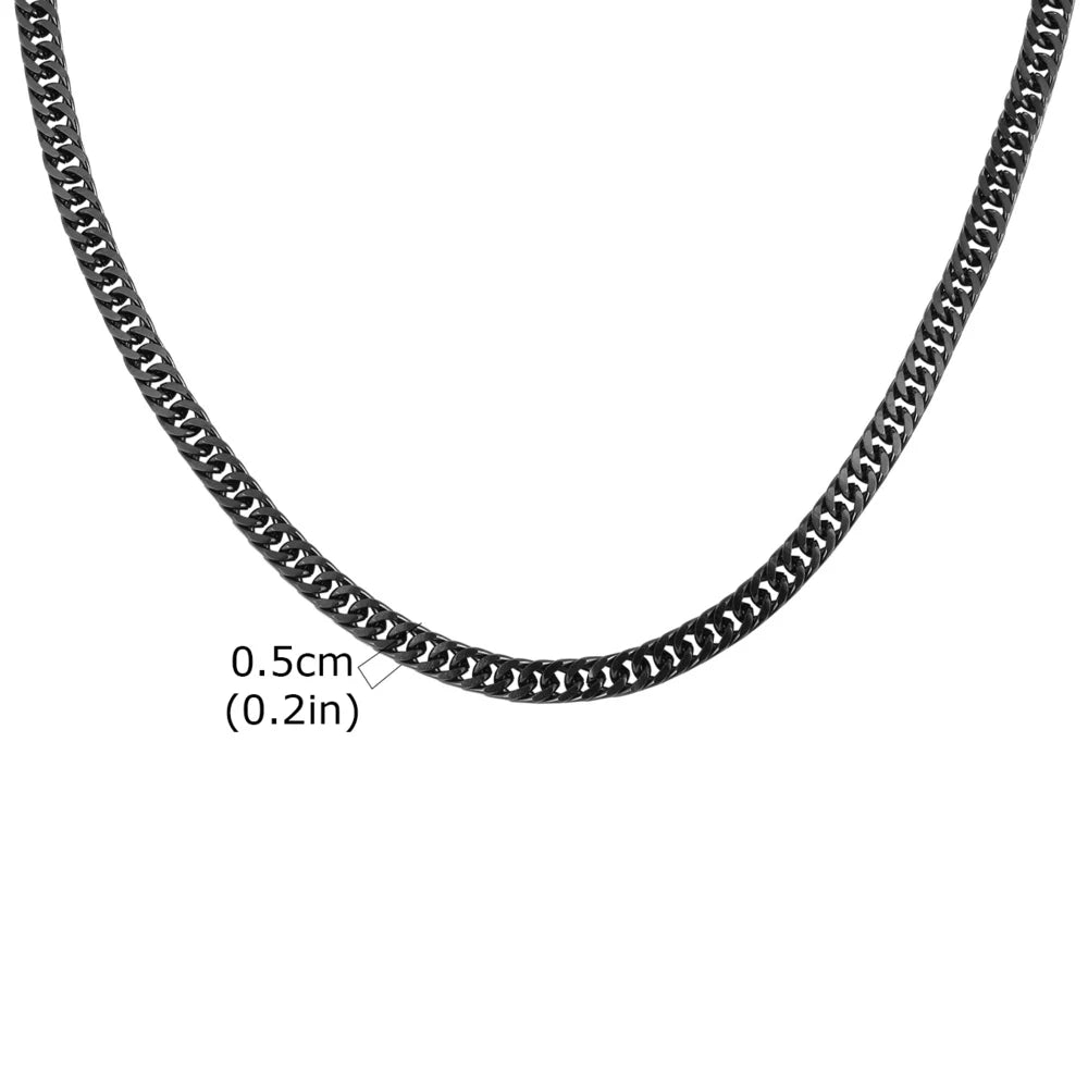 High Stainless Round Cuban Chain Daily