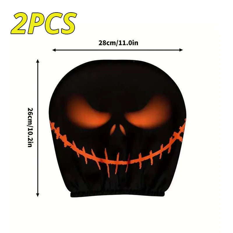 Scary Face Car Headrest Cover