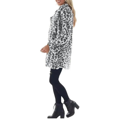 Leopard Faux Fur Coat