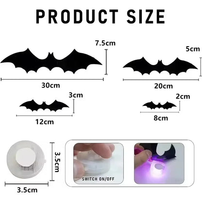 3D Bat LED Night Light Decal