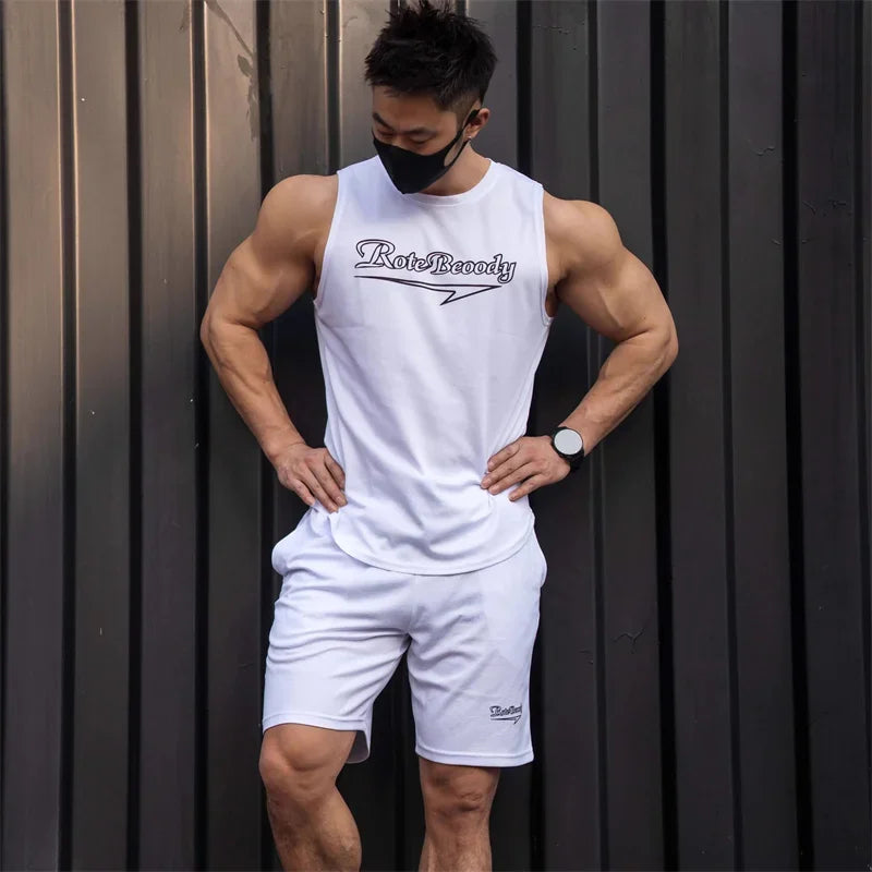 Quick-Dry Running Vest Shorts Set