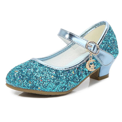 Leather Princess Heeled Shoes