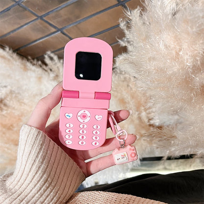 3D Flip Phone Style AirPods Case