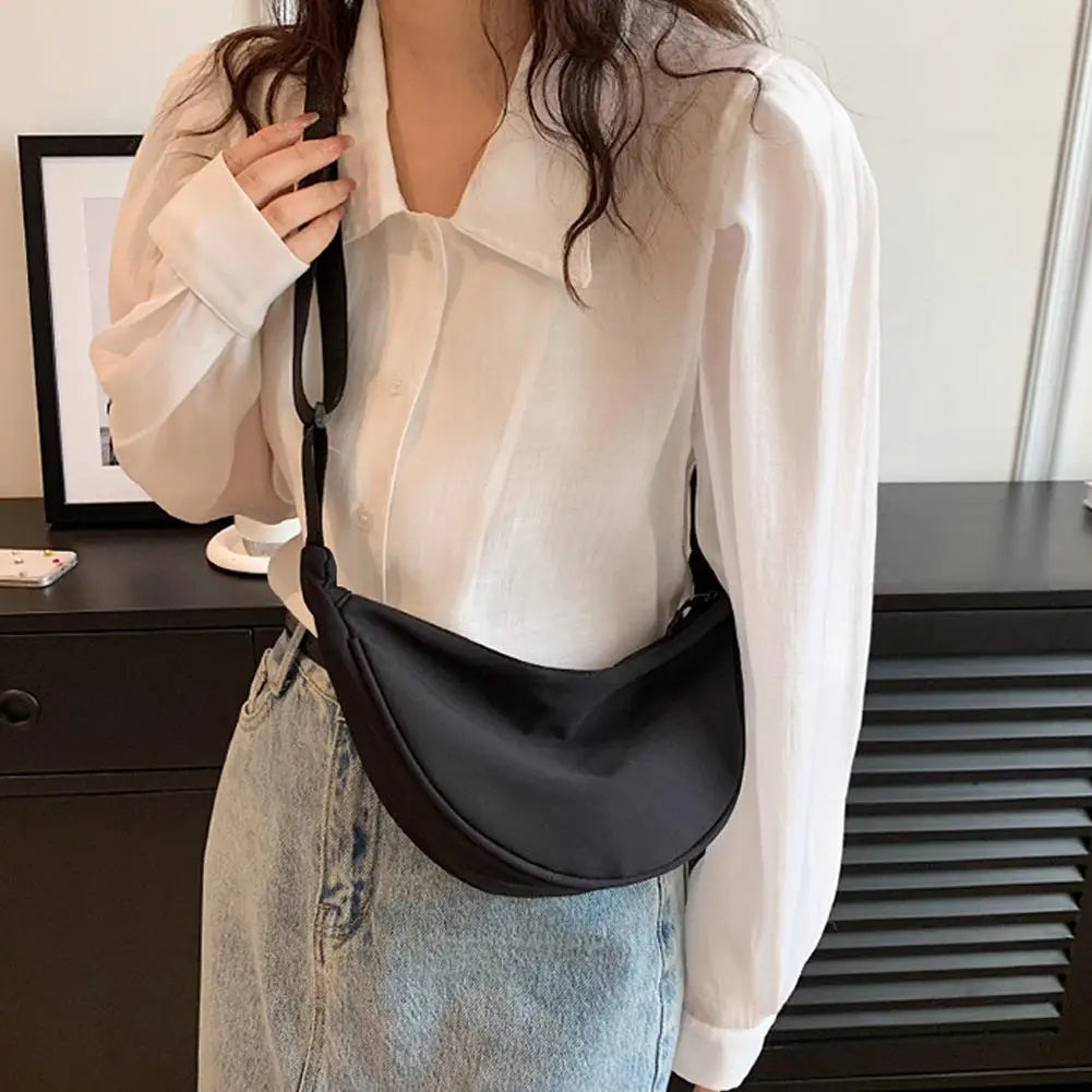 Nylon Dumpling Shoulder Bag