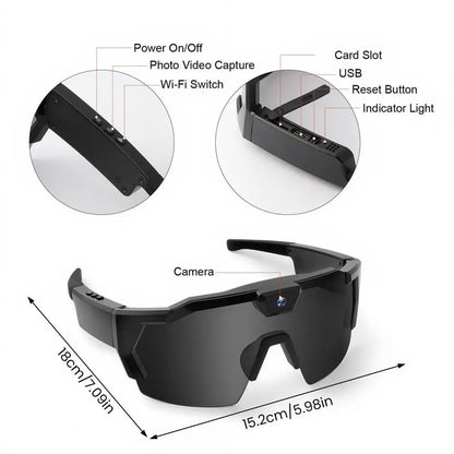 Polarized Smart HD Camera Sunglasses
