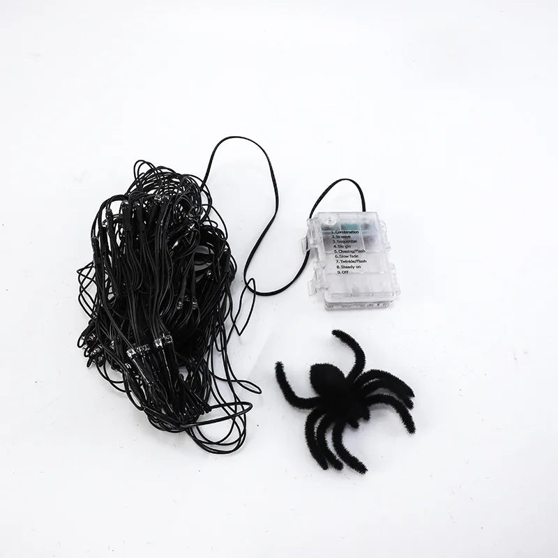 Glowing Spider Web Light Decor