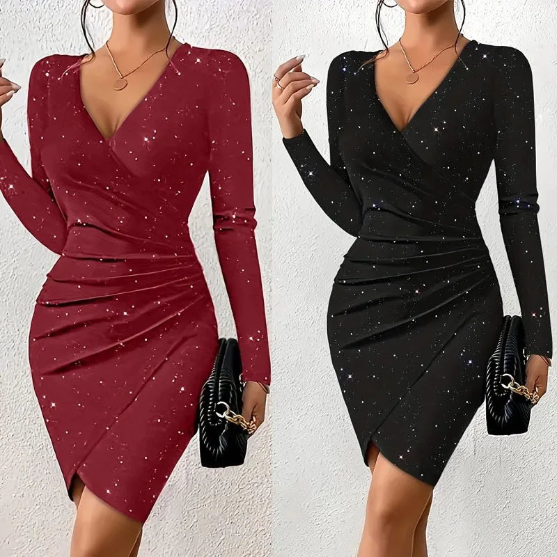 Wrap Bodycon Mini Dress
